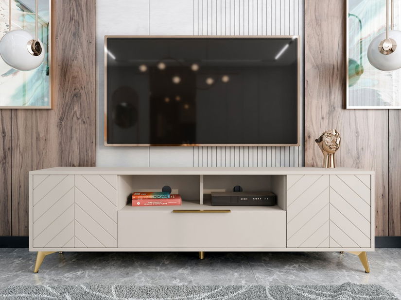 TV skříňka/stolek Semprum 2D1SZ (písková béžová)