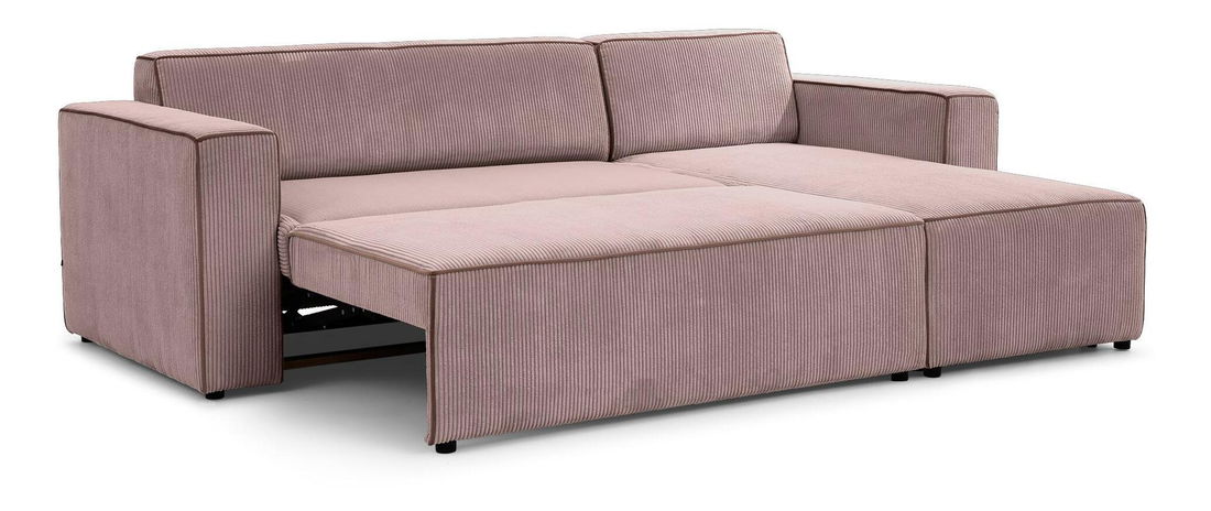 Rohová sedačka Castello 1 (růžová) (P)