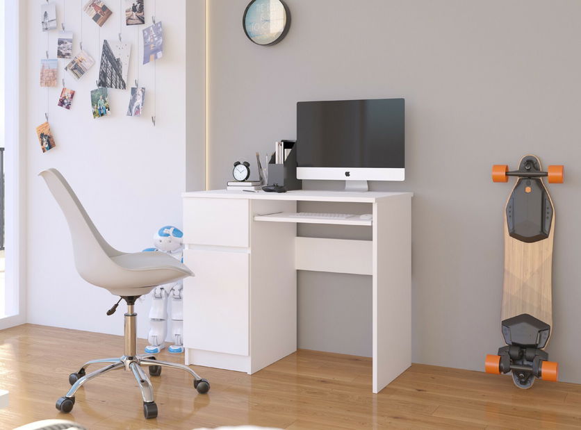 PC stolek Bhaskar (bílá) (L) *bazar