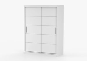 Šatní skříň Viola 06 (bílá + bílá)