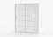 Šatní skříň Viola 06 (bílá + bílá)