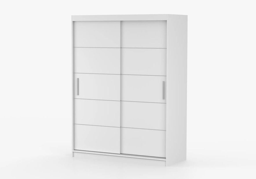 Šatní skříň Viola 06 (bílá + bílá)