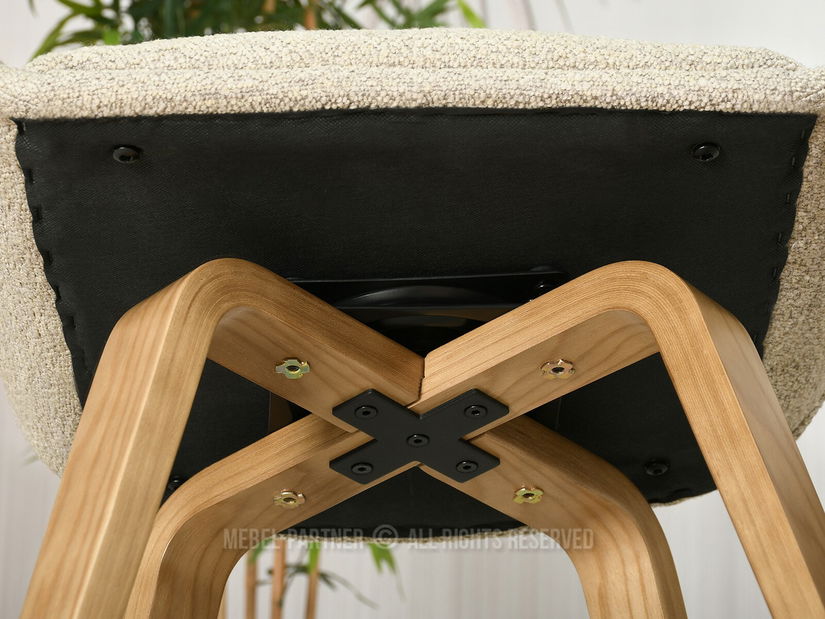 Židle Theo K (béžová + dub)