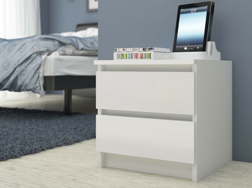 Noční stolek Kalista (bílá)