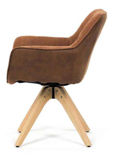 Jídelní židle Hicimos (hnědá)