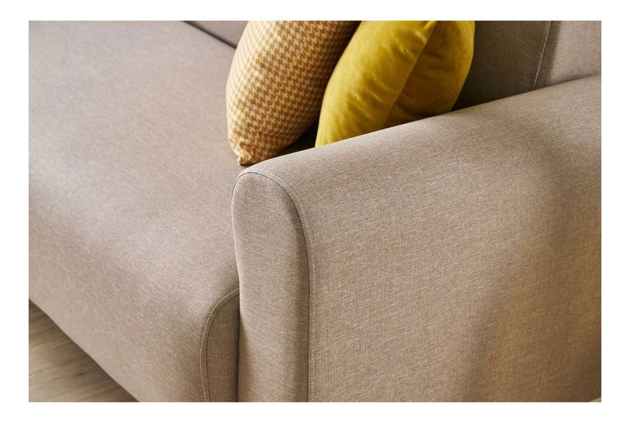 Sedací souprava 3+1 Noyalepo L (krémová + ořech)