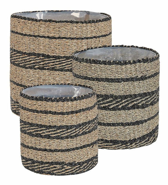 Sada 3 květináčů Rasbi (béžová)