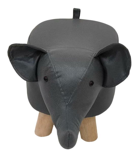 Taburetka Bibion (šedá + přírodní)