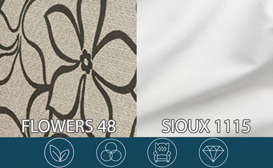 Manželská postel Boxspring 140 cm Lilac (vzor + bílá) (s matrací a úložným prostorem)