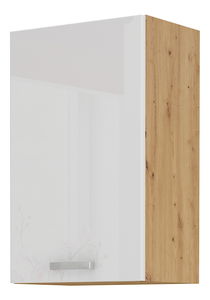 Horní kuchyňská skříňka Arryn 45 G-72 1F (dub artisan + lesk bílý)