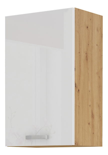 Horní kuchyňská skříňka Arryn 45 G-72 1F (dub artisan + lesk bílý)