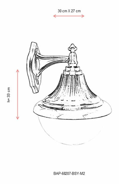 Venkovní nástěnné svítidlo Bette (černá + bílá)