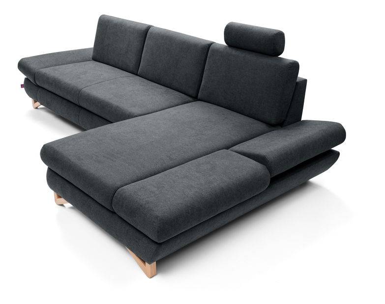 Rohová sedací souprava Aveley (antracit) (P)