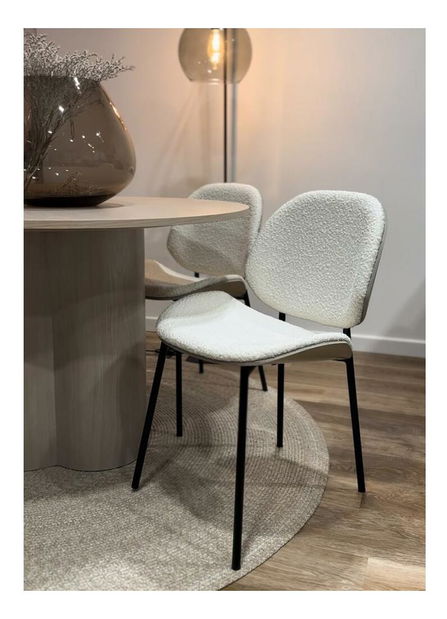 Konferenční židle Jasmin (dub bělený + černá)