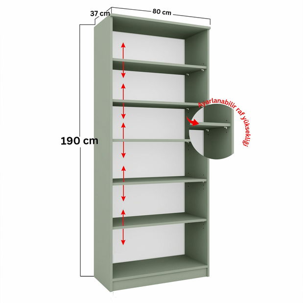 Vitrína Luckiny V (zelená)