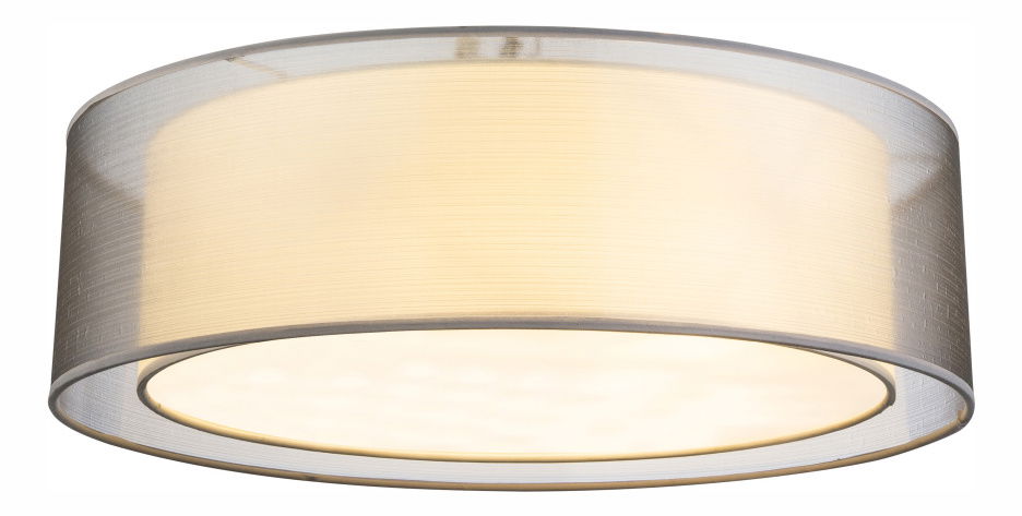 Stropní/nástěnné svítidlo Theo 15190D6 (moderní/designové) (nikl + šedá)