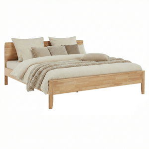Manželská postel 160 cm Novedades (přírodní) (s roštem)