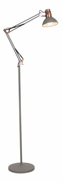 Stojanová lampa Gareth 4524 (šedá + měděná)