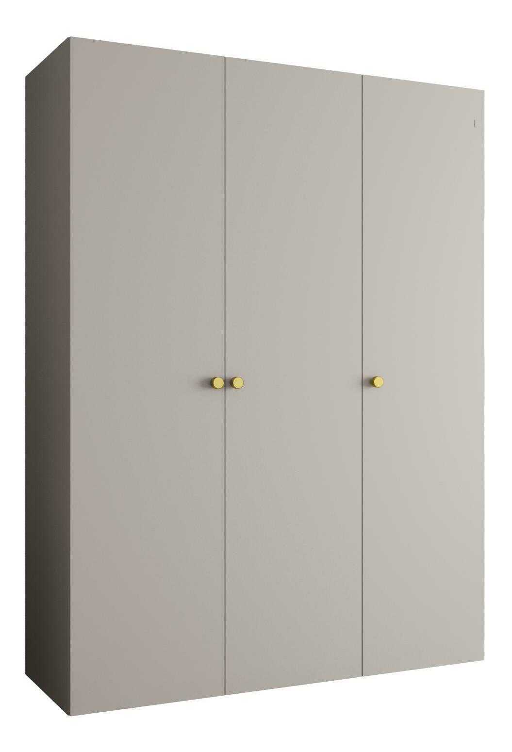 Šatní skříň 150 cm Parna 1 (kašmír + zlatá)