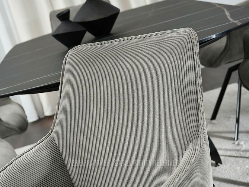 Židle Liam (šedá + černá)