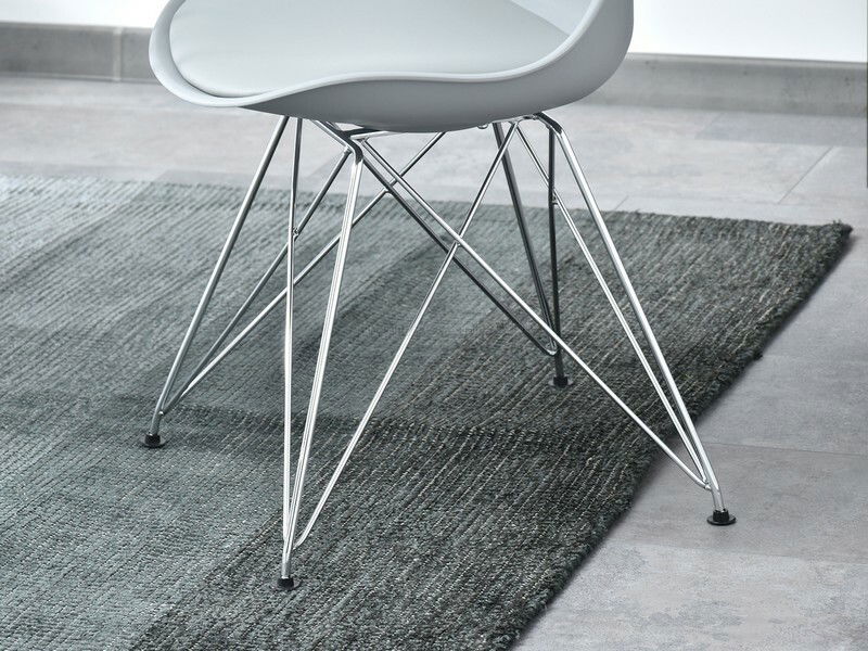 Židle Large Rod (šedá + chromová)