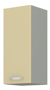 Horní kuchyňská skříňka Kelyn 30 G 72 1F (lesk krémový + šedá)