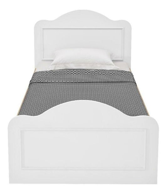 Jednolůžková postel 90 cm Lalipe (bílá) (s roštem)