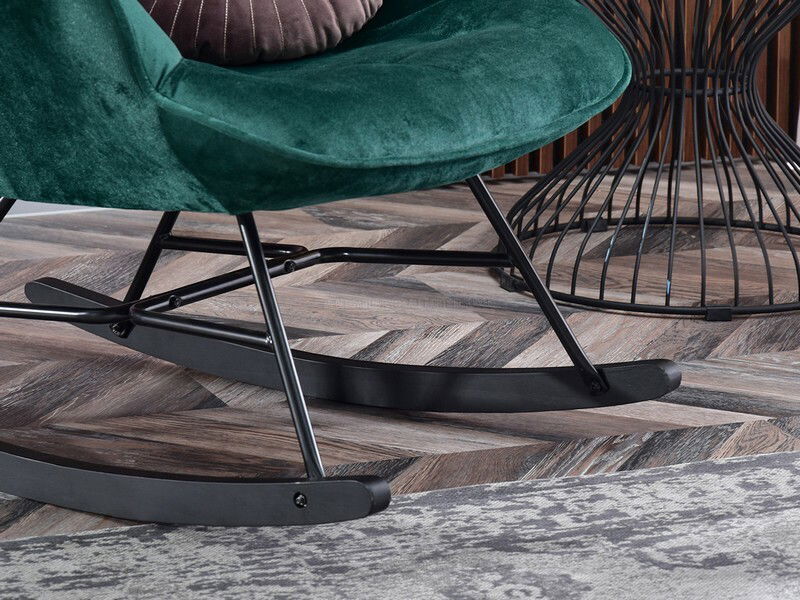 Křeslo Sibyla (zelená + buk černý)