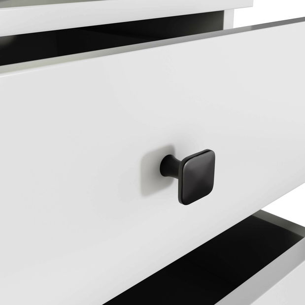 Noční stolek Mercados (bílá + černá)