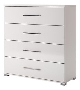 Komoda Babylon B1 (bílá + bílá vysoký lesk)