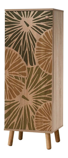 Předsíňová sestava Beside 29 (dub sonoma + zelená)