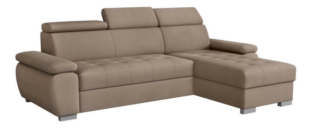 Rohová sedací souprava Sivaro (sivobéžová) (P)