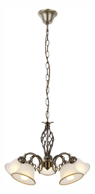 Lustry klasické Odin 60208-5 (stará mosaz + satinovaná)