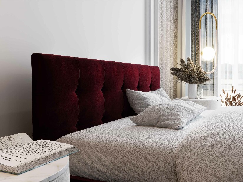 Manželská postel 140 cm Billie (tmavě šedá) (s roštem a úložným prostorem)