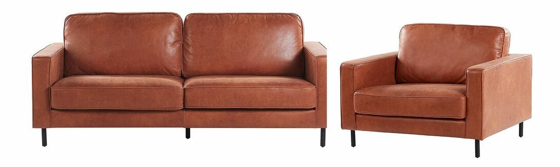 Sedací souprava SKIVE (hnědá)