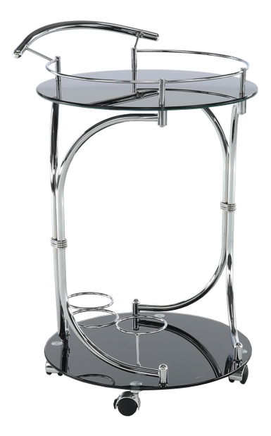 Servírovací stolek Vřesa 83871 2BKG (černá)