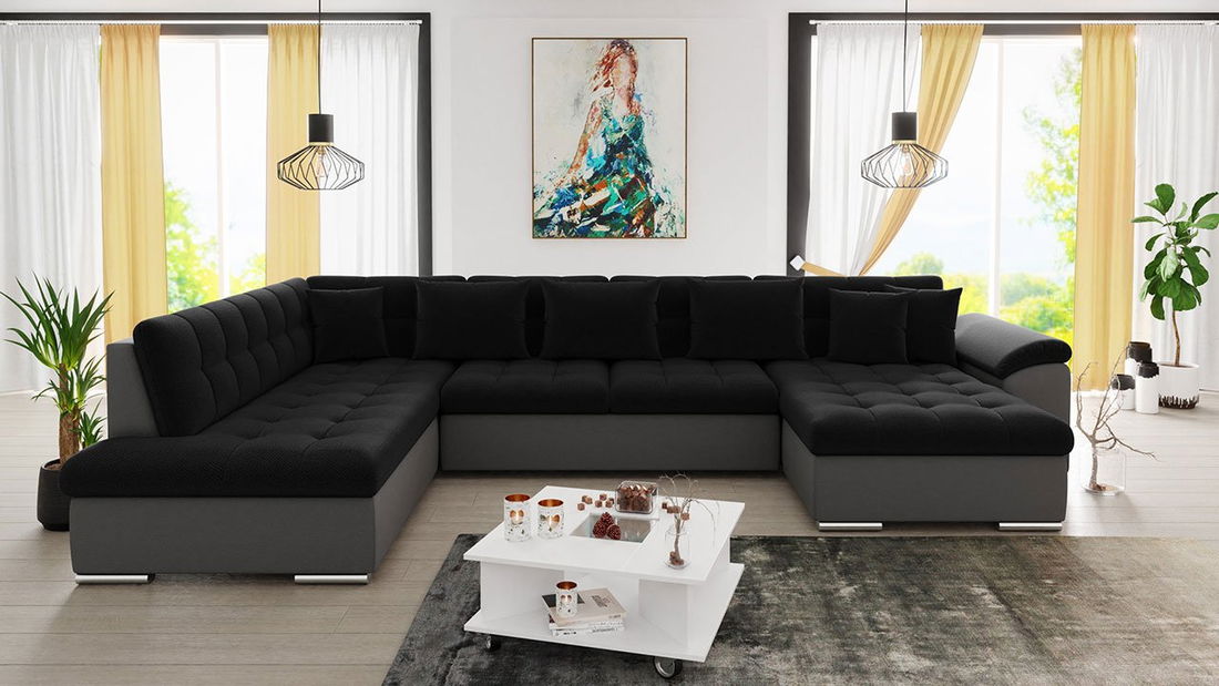 Rohová sedací souprava Talia (P) (ekoskora Soft 029 + Kronos 07)