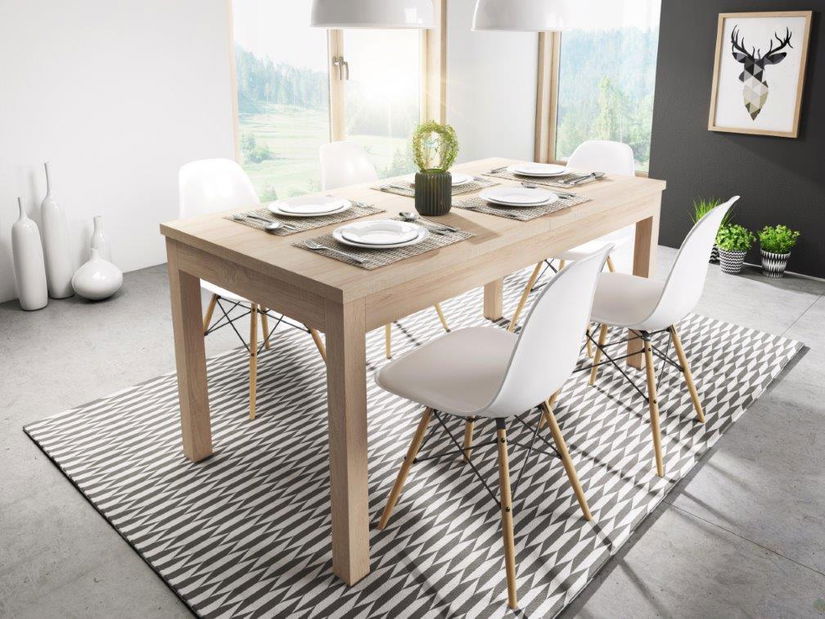 Jídelní stůl Allan 120 (dub sonoma) (pro 4 až 6 osob)