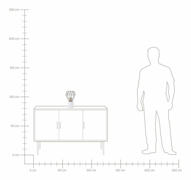 Stolní lampa Mondi (zlatá) (malá)