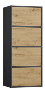 Skříňka Afoctera 1 (antracit + dub artisan)