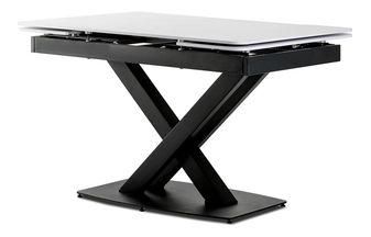 Jídelní stůl Hefin-450m-BK (černá + bílá) (pre 4 až 6 osob)