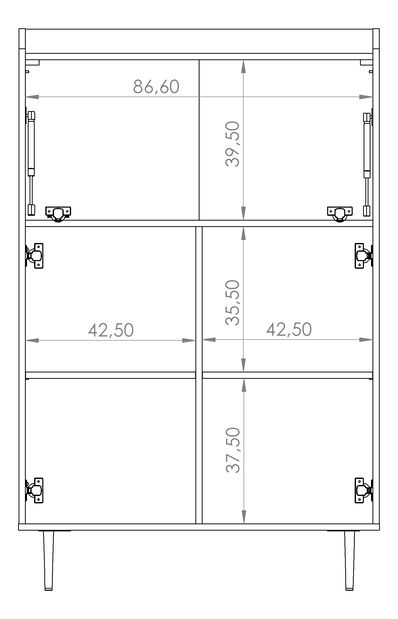 Komoda Vasecta KB90 (dub brandy castello)