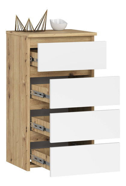 Komoda Cipriano II (dub artisan + bílá)