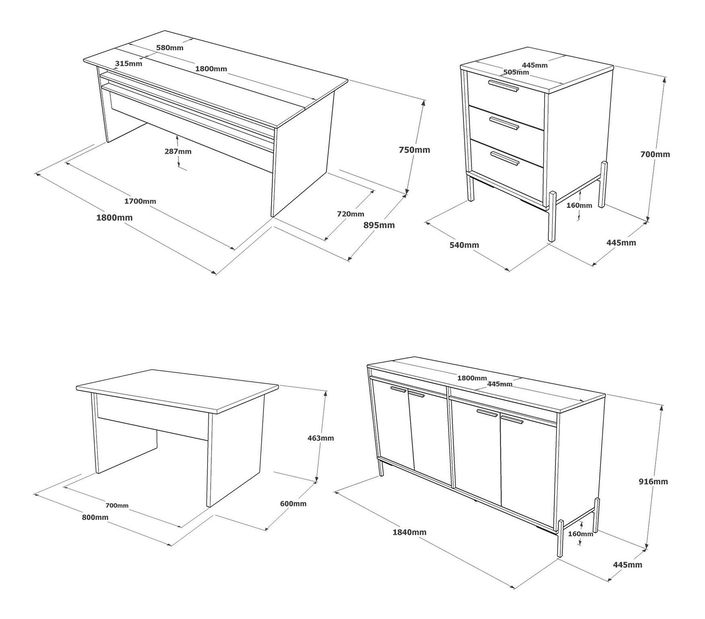  Studentský pokoj Batasi 2 (stříbrný + antracit)