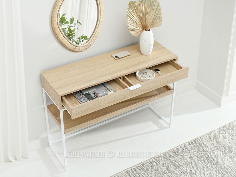 Konzolový stolek Norma Xl (sonoma + bílá)