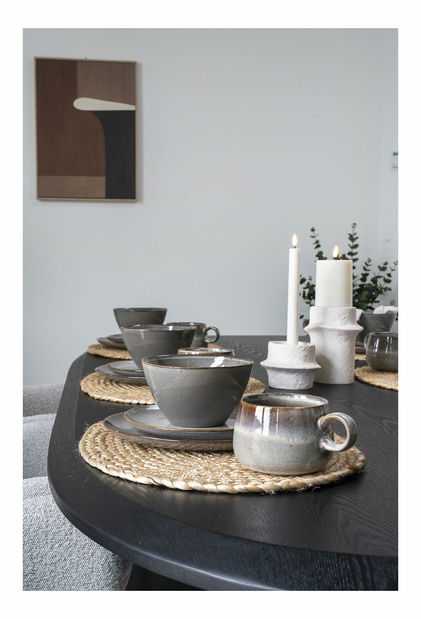 Set 4 ks hrníčků Seadoria 2 (šedá + hnědá)