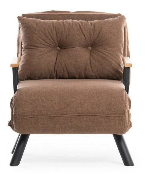 Rozkládací křeslo Sandy (světlohnědá)