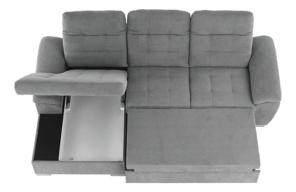 Rohová sedačka Evangelon (šedá) (L)