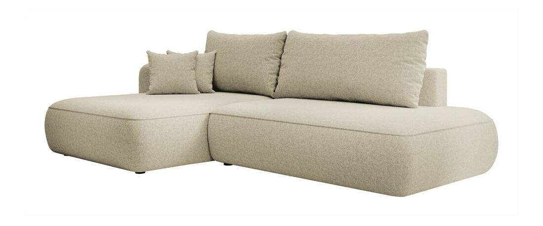 Rohová sedací souprava Fergie (L) (béžová + černá)