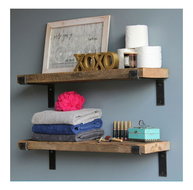 Set 2ks. polic Dupone 4 (ořech + černá)